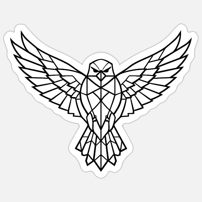 Bird - Sticker size S (10 x 10 cm) - white matte