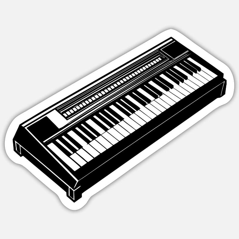 Clavier électronique Sticker taille S (10 x 10 cm)