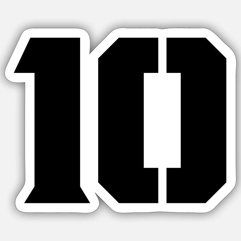 10 - Sticker size S (10 x 10 cm) - white matte