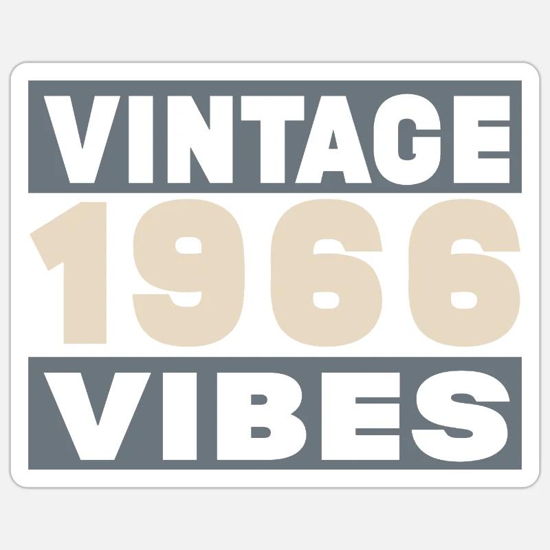 Anniversary 1966 - 60 years - Sticker size S (10 x 10 cm) - white matte