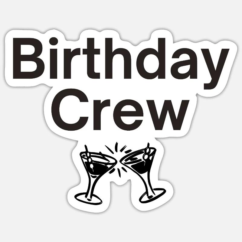 Équipe d’anniversaire Sticker taille S (10 x 10 cm)