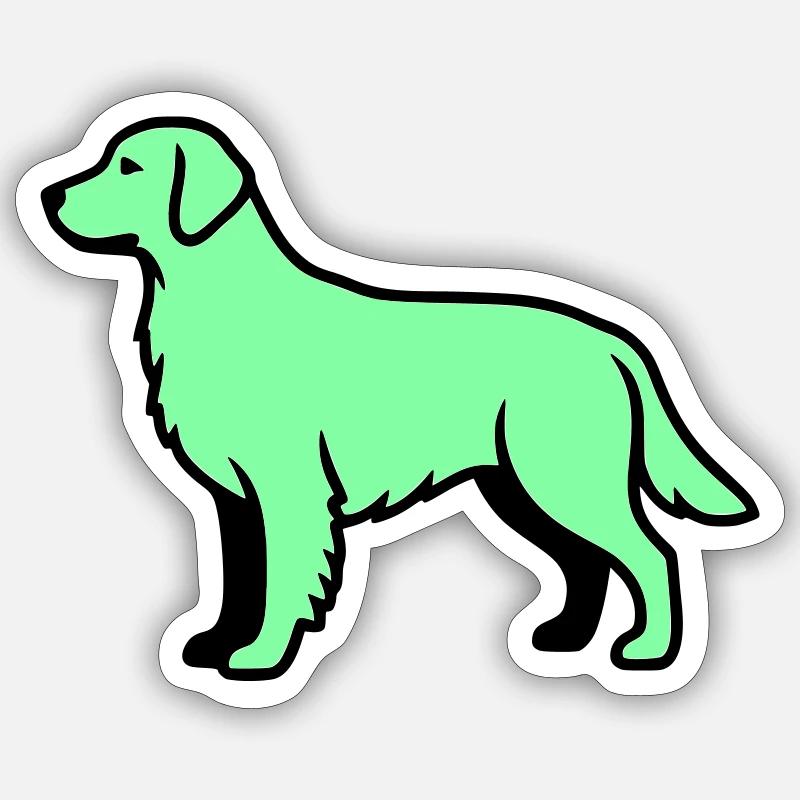 Labrador Retriever Silhouette - Sticker size S (10 x 10 cm) - white matte