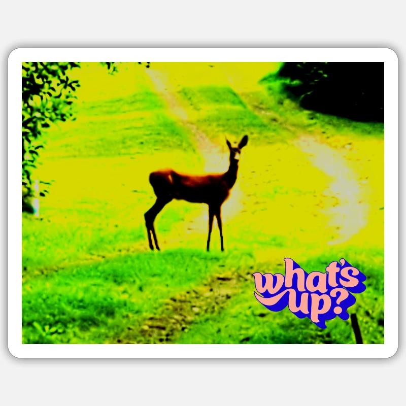 Quoi de neuf - Sticker taille S (10 x 10 cm) - blanc mat