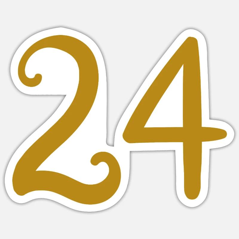 24 - Sticker taille S (10 x 10 cm) - blanc mat