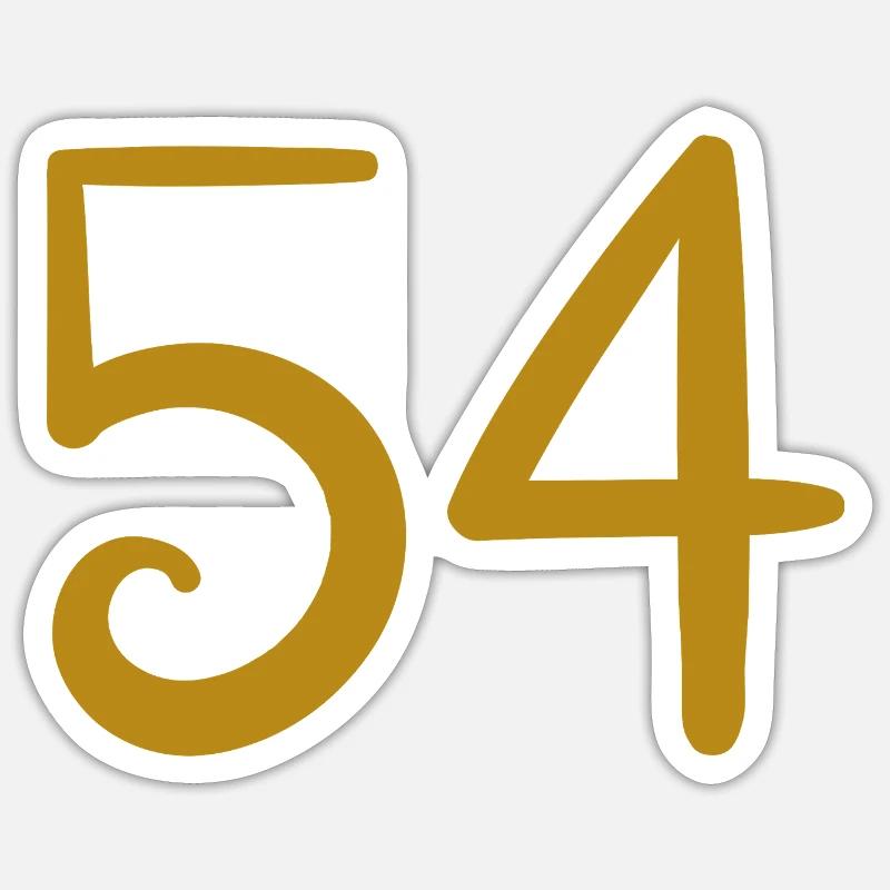 54 - Sticker size S (10 x 10 cm) - white matte