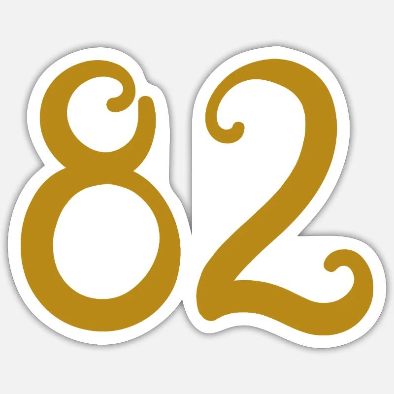 82 - Sticker size S (10 x 10 cm) - white matte