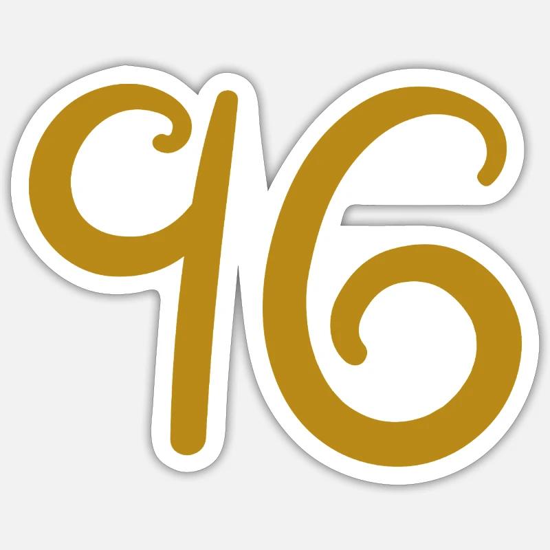96 - Sticker taille S (10 x 10 cm) - blanc mat