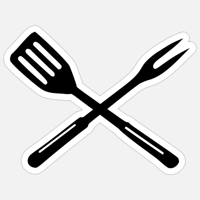 Grill - barbecue Sticker size S (10 x 10 cm)