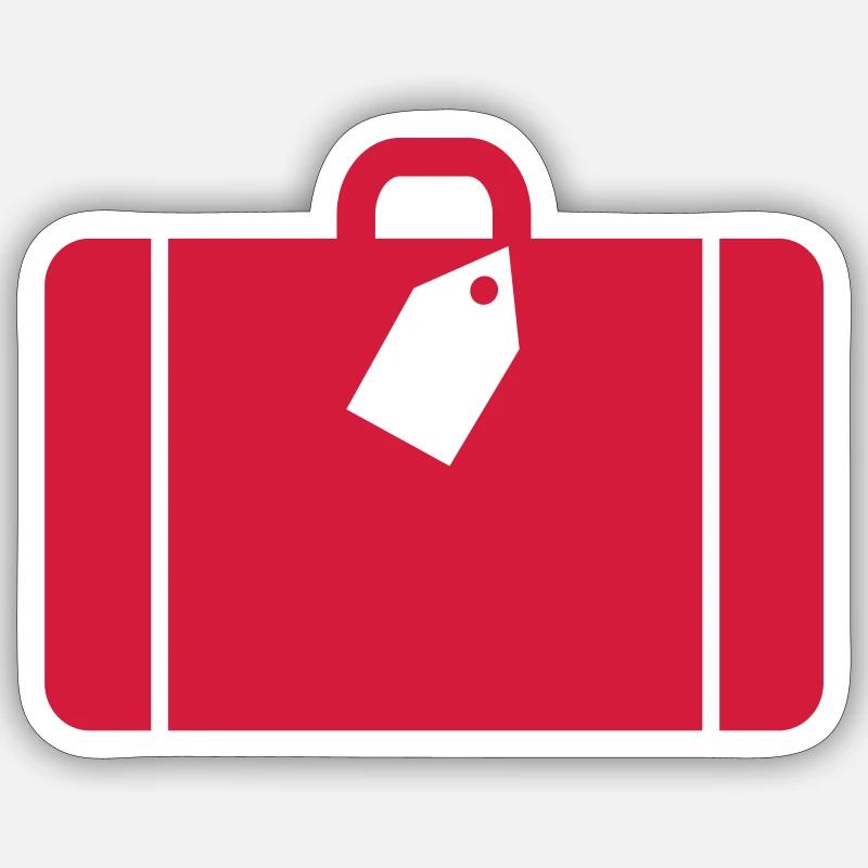 Koffer - Sticker taille S (10 x 10 cm) - blanc mat