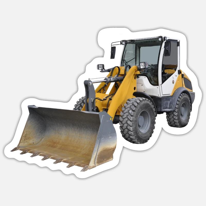 Radlader - Sticker size S (10 x 10 cm) - white matte