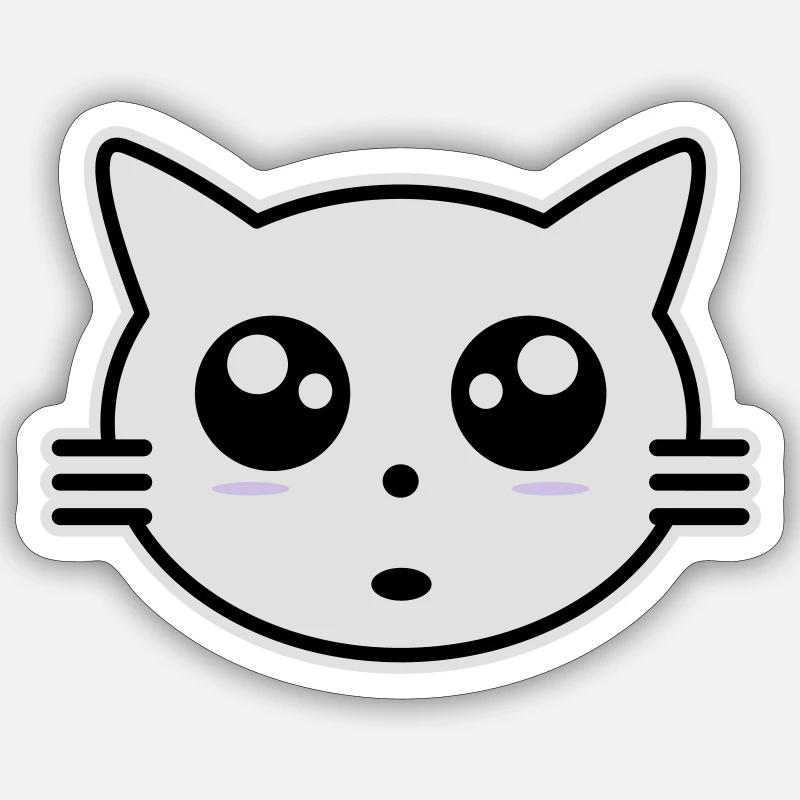 Kitten - Sticker size S (10 x 10 cm) - white matte