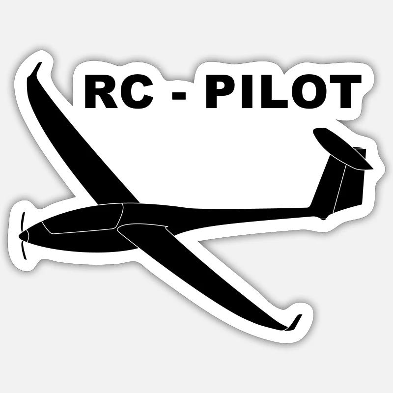rc - pilot Sticker Größe S (10 x 10 cm)