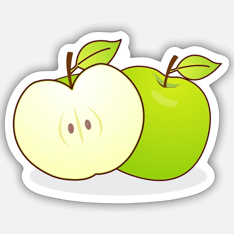 Äpfel Sticker Größe S (10 x 10 cm)
