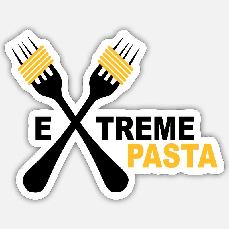 pasta - Sticker size S (10 x 10 cm) - white matte