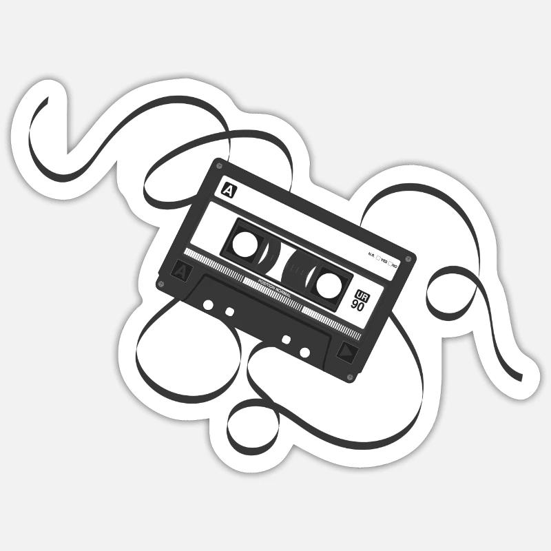 Compact Cassette Sticker size S (10 x 10 cm)