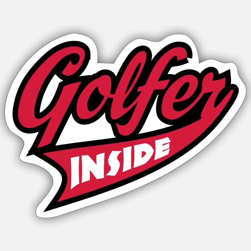 golf Sticker size S (10 x 10 cm)