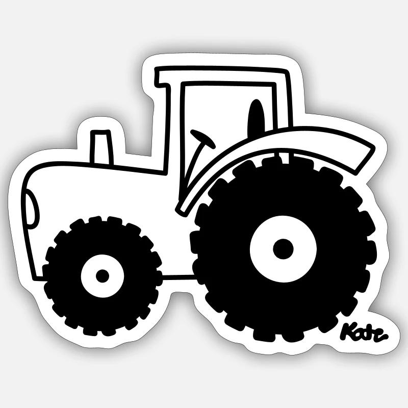 Traktor Sticker Größe S (10 x 10 cm)
