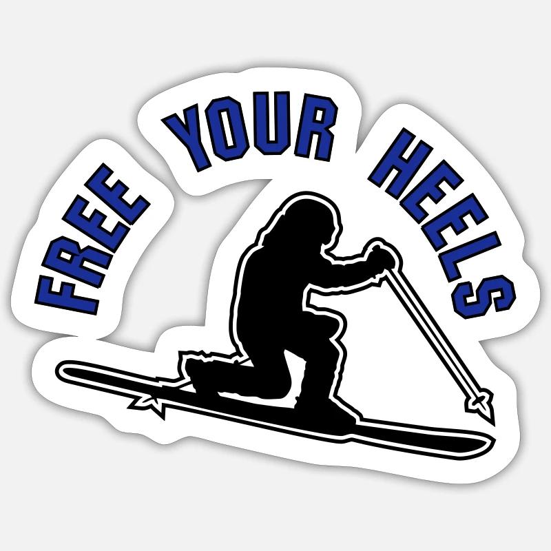 libérer vos talons z3 - Sticker taille S (10 x 10 cm) - blanc mat