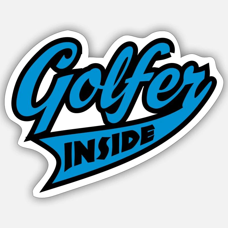 golf - Sticker size S (10 x 10 cm) - white matte