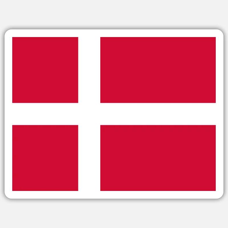 Denmark - Sticker size S (10 x 10 cm) - white matte