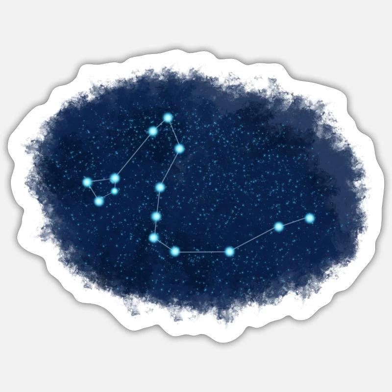 Draco Konstellation Sticker Größe S (10 x 10 cm)