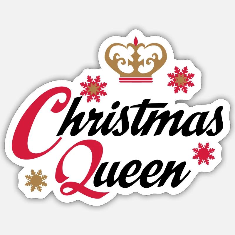 christmas - Sticker size S (10 x 10 cm) - white matte