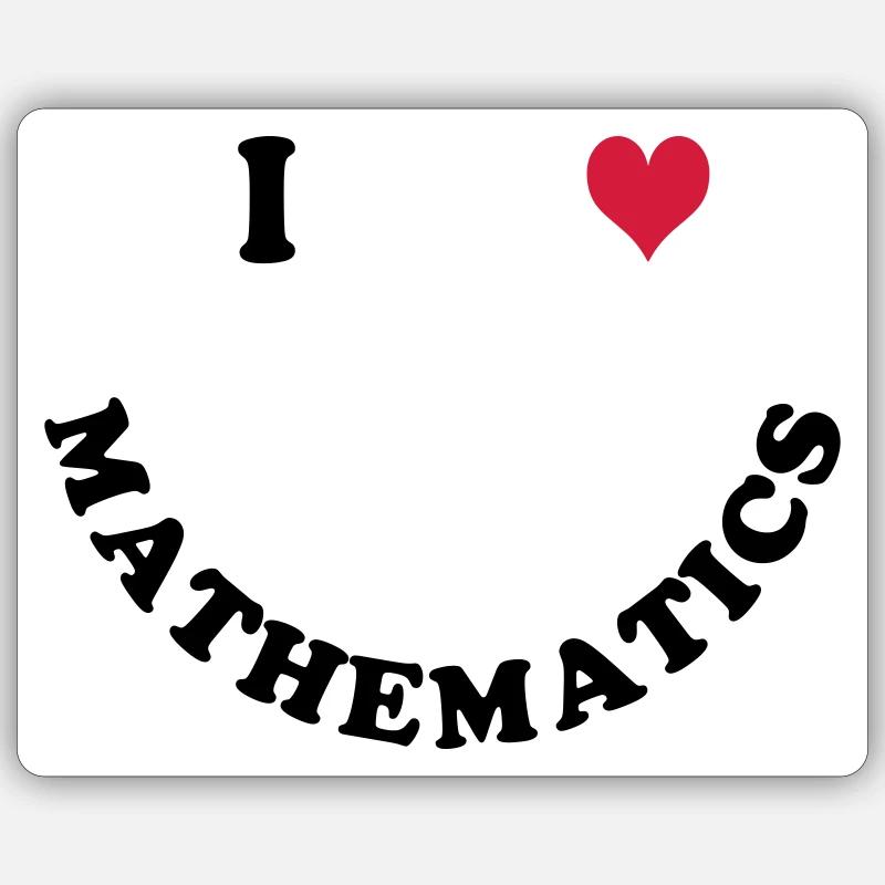 Mathematik - Sticker Größe S (10 x 10 cm) - Mattweiß