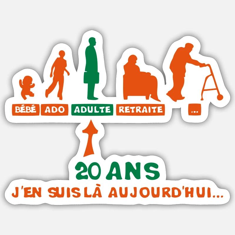 Sticker taille S (10 x 10 cm) - 