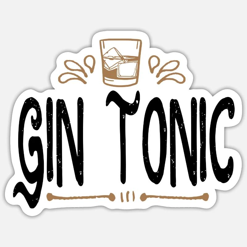 Gin and tonic Sticker size S (10 x 10 cm)