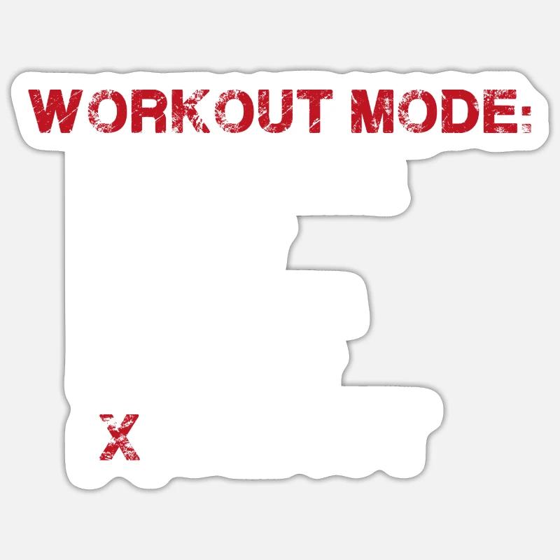 mode d'entraînement BEAST - Sticker taille S (10 x 10 cm) - blanc mat