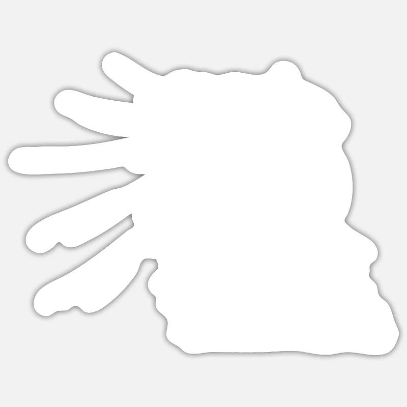 oiseau - Sticker taille S (10 x 10 cm) - blanc mat