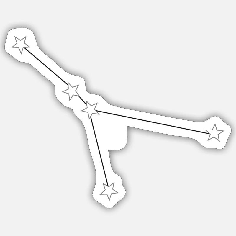 Sternzeichen Krebs, Sternbild Sticker Größe S (10 x 10 cm)