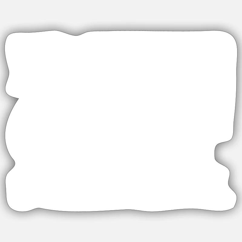Der Arbeiter arbeitet. Der Chef scheffelt. - Sticker Größe S (10 x 10 cm) - Mattweiß