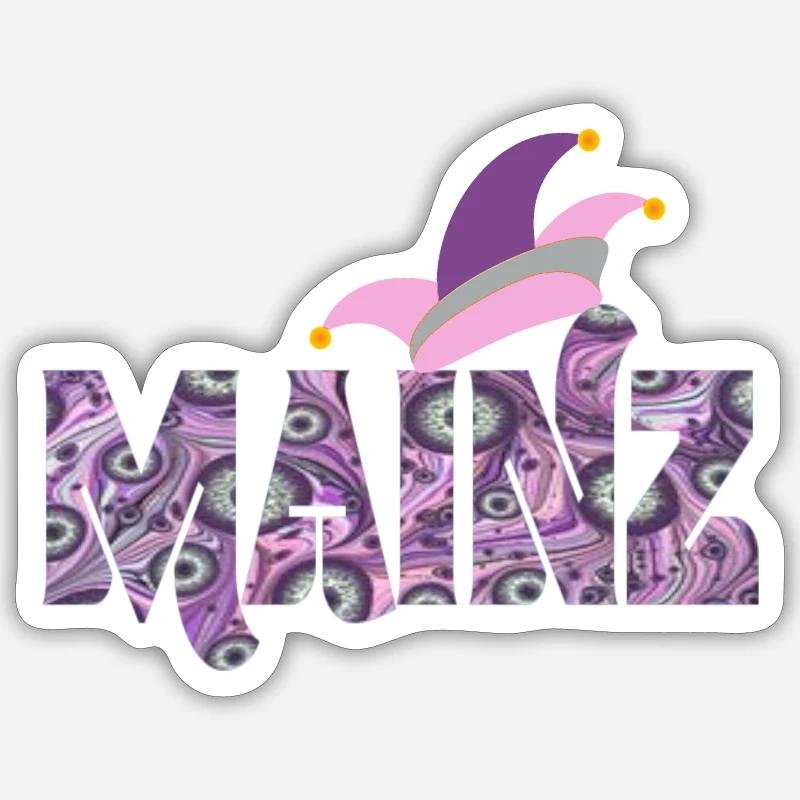mainz carnival e 6 Sticker size S (10 x 10 cm)