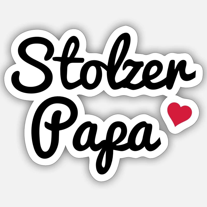 Proud Papa Sticker size S (10 x 10 cm)