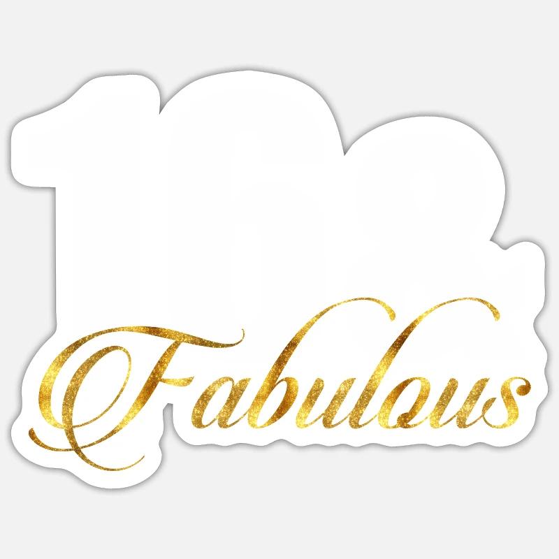 16 & Fabuleux Sticker taille S (10 x 10 cm)