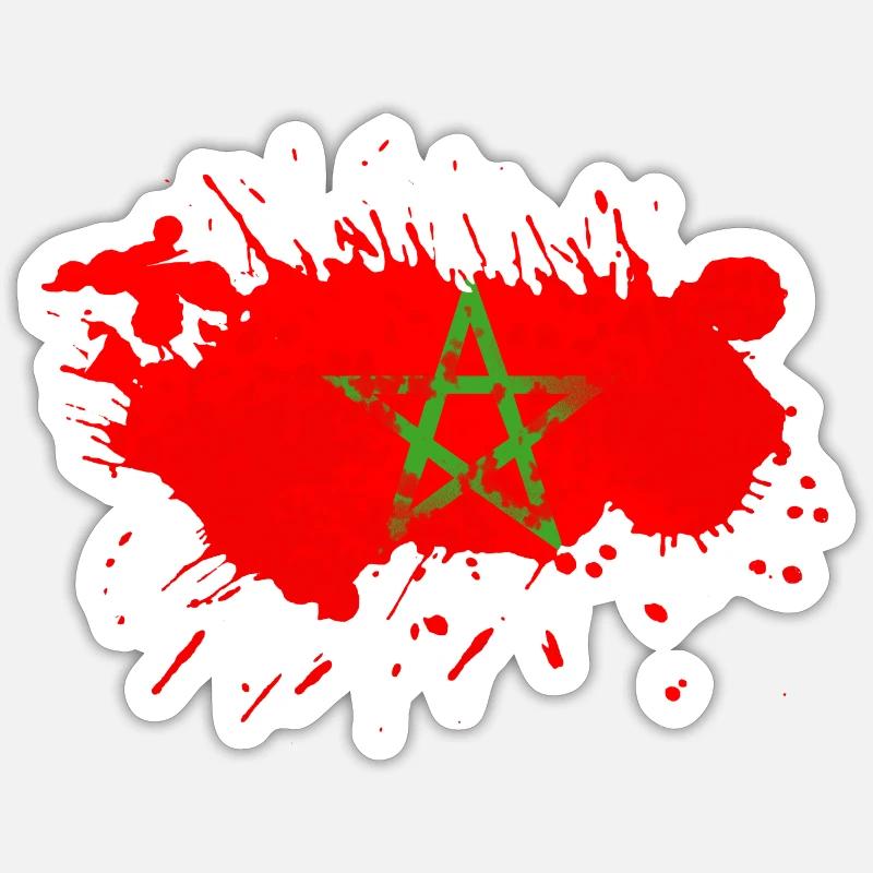 Morocco - Sticker size S (10 x 10 cm) - white matte