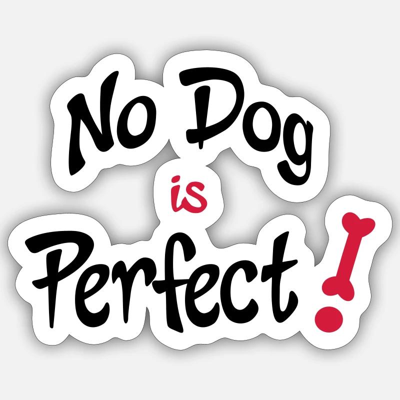 lustiger hund Sticker Größe S (10 x 10 cm)