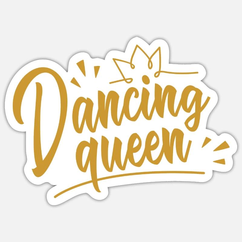Dancing Queen - Sticker size S (10 x 10 cm) - white matte