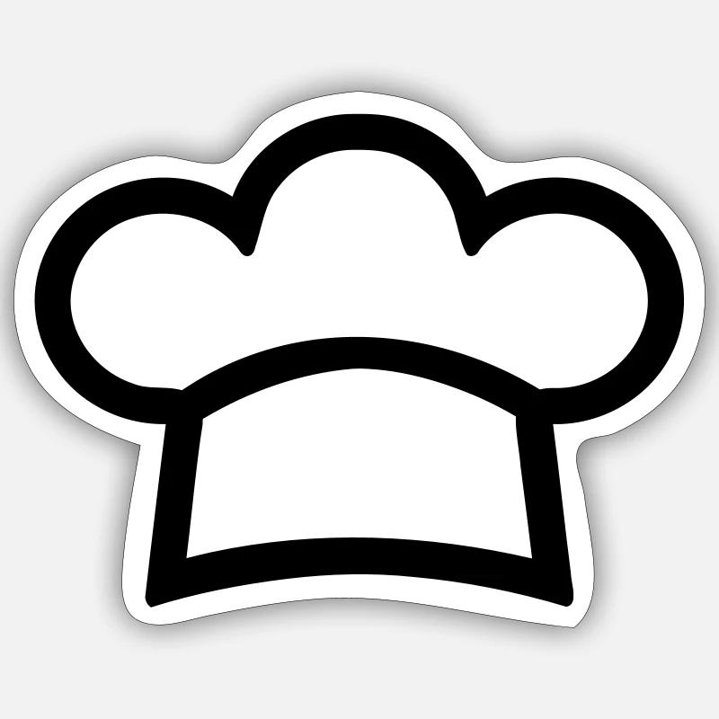 Cuisinier Sticker taille S (10 x 10 cm)