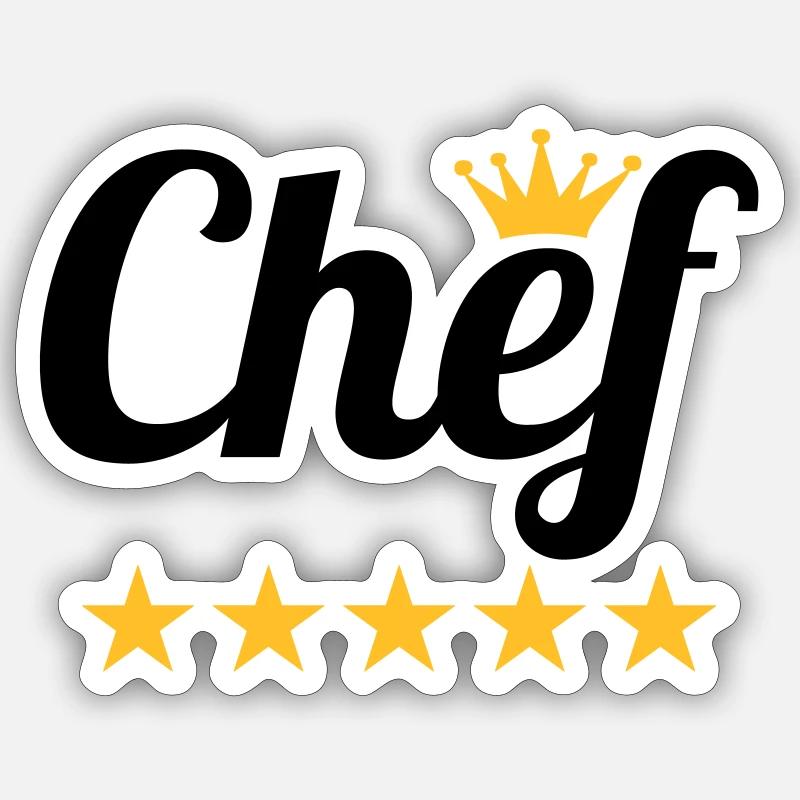 Chef Sticker size S (10 x 10 cm)