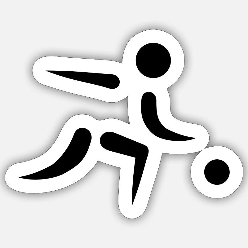 Bowling - Sticker taille S (10 x 10 cm) - blanc mat