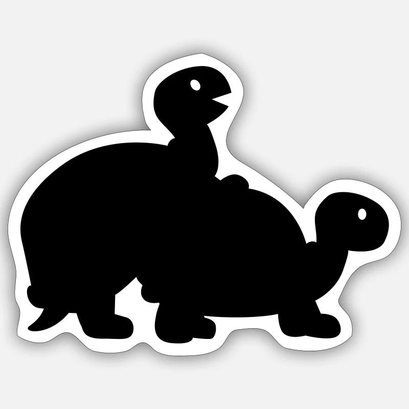 Schildkröte Sticker Größe S (10 x 10 cm)