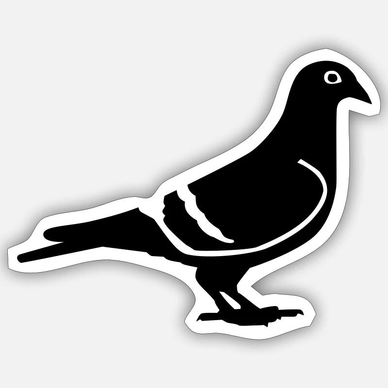 Dove - Sticker size S (10 x 10 cm) - white matte