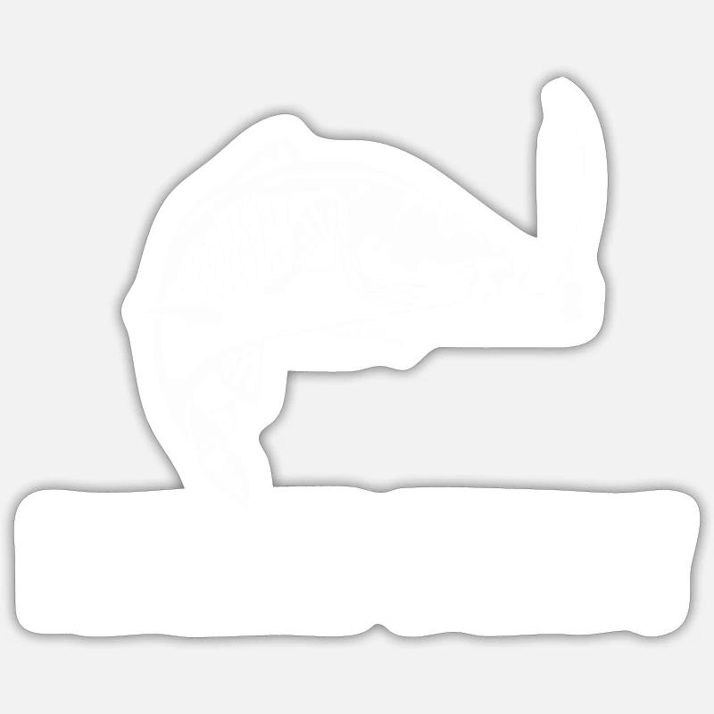Fishing Buddy - Sticker Größe S (10 x 10 cm) - Mattweiß
