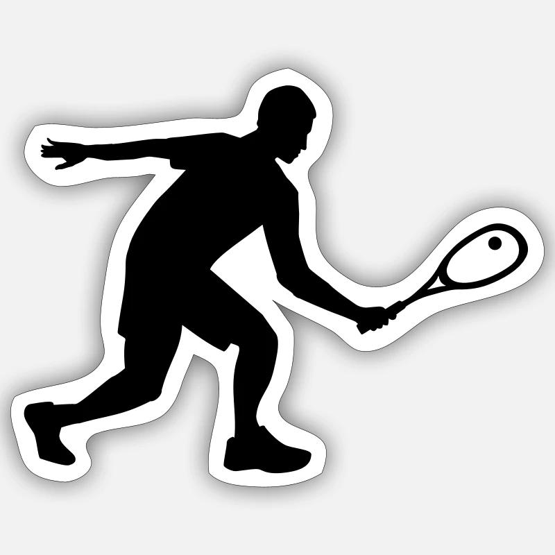 Squash - Sticker taille S (10 x 10 cm) - blanc mat