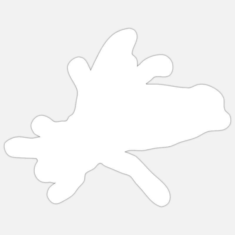 Wasp knows - Sticker size S (10 x 10 cm) - white matte