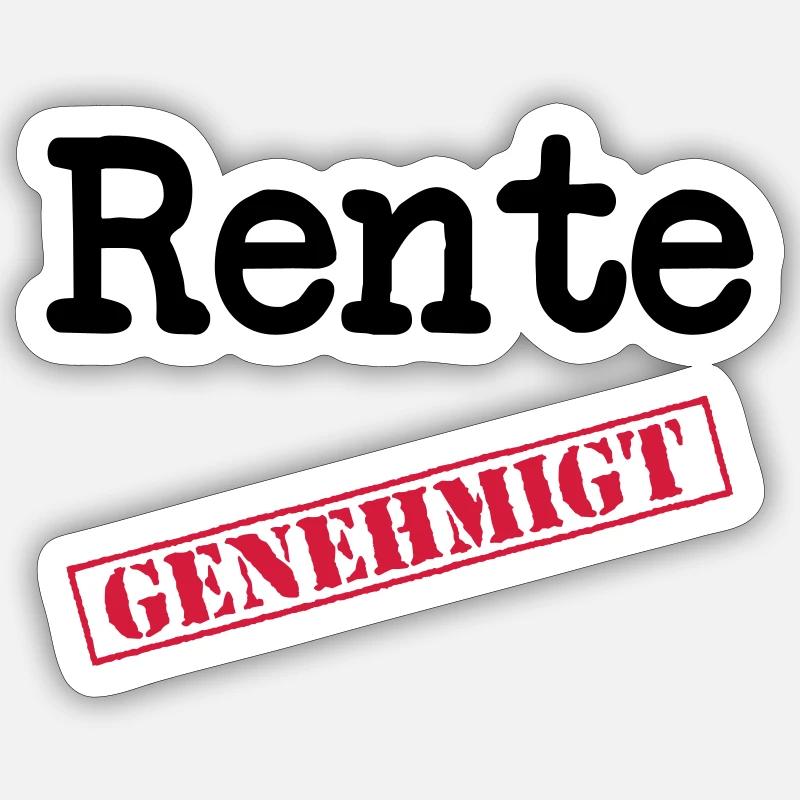 Pension approuvée - Sticker taille S (10 x 10 cm) - blanc mat