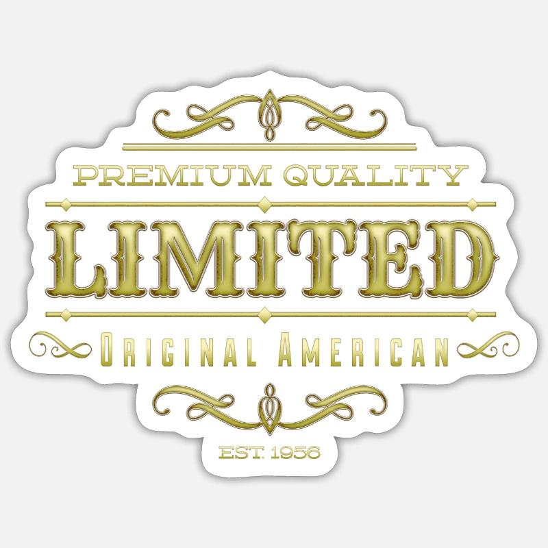 Or limité - Sticker taille S (10 x 10 cm) - blanc mat