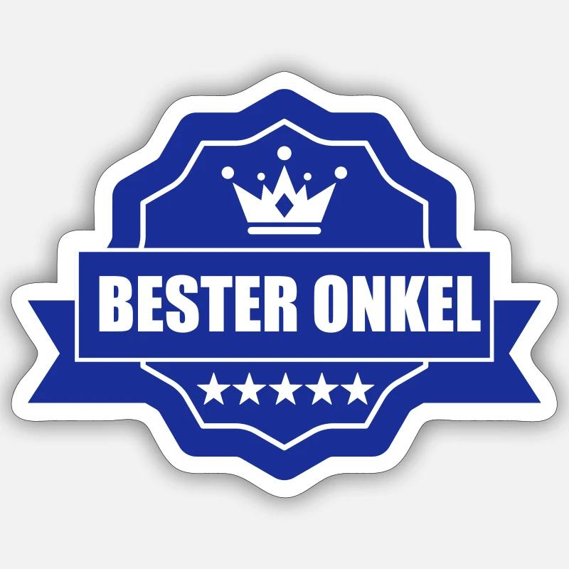 bester onkel Sticker Größe S (10 x 10 cm)